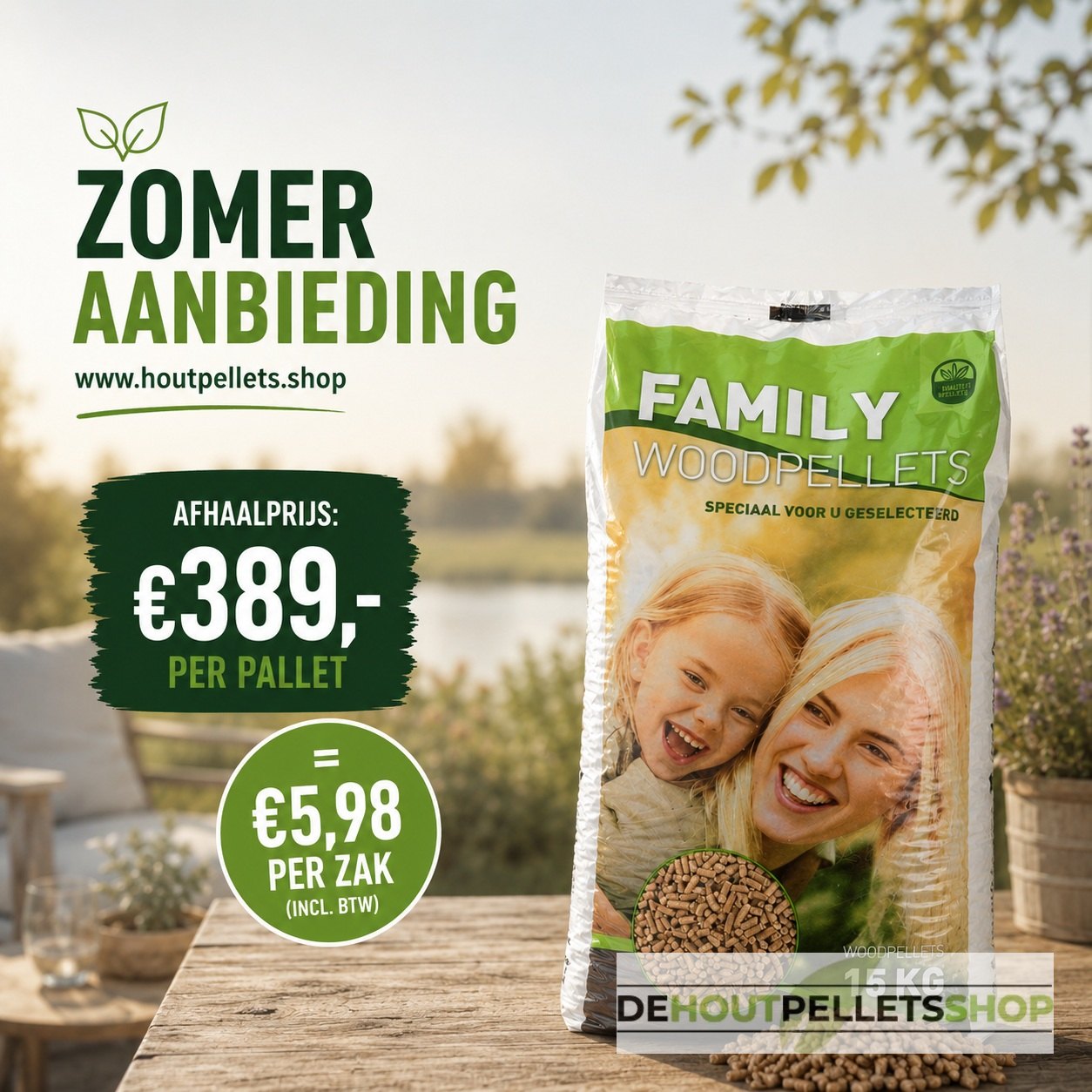 houtpellets zomeraanbieding 