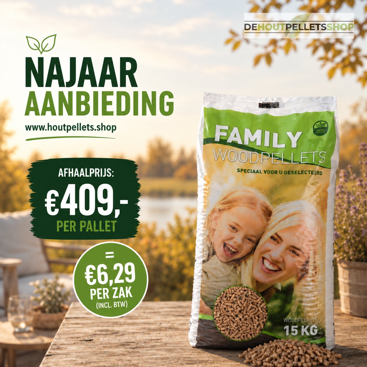 Najaar Aanbieding Family Woodpellets
