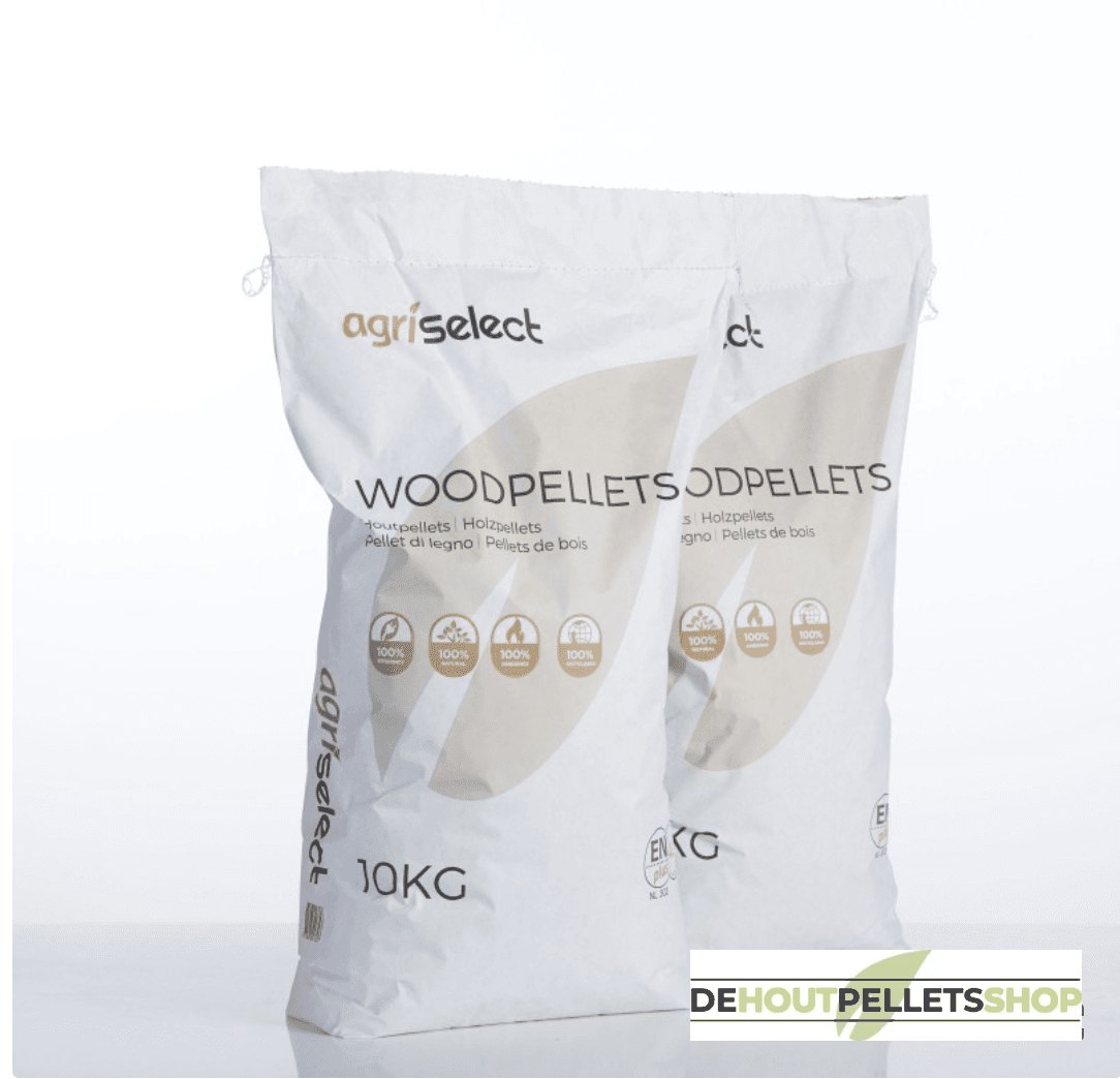 Agriselect Ambiance Woodpellets in handzame papieren 10 kg zakken